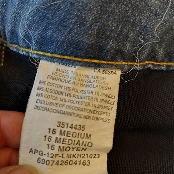 Lee Perfect Fit Just Below Waist Dark Wash High Rise Straight Leg Jeans Size 16 - Picture 9 of 14